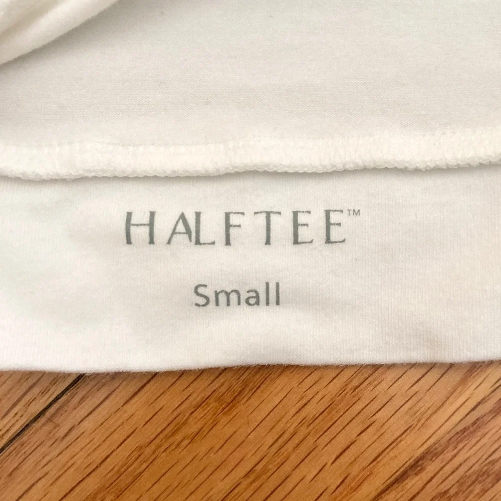 Women’s size small white short-sleeved halftee, women’s modest layering piece - Picture 3 of 3